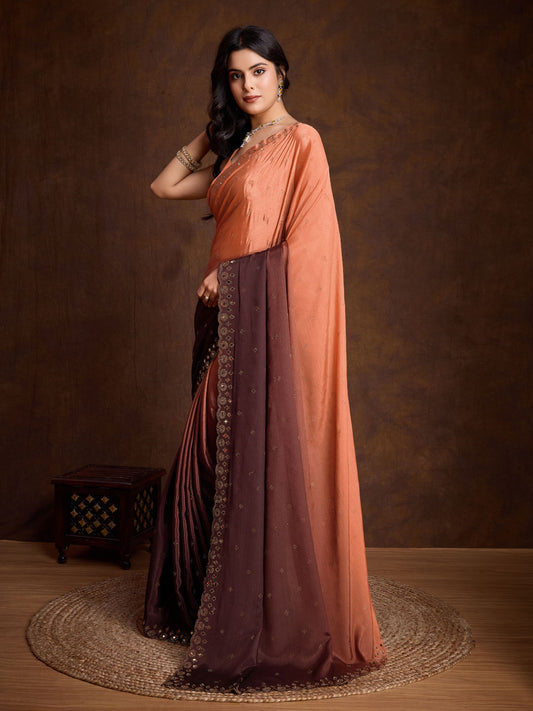 Stone Jaal Georgette Saree