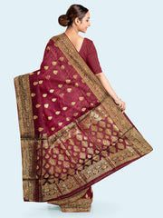 Zari Booti Woven Art Silk Saree