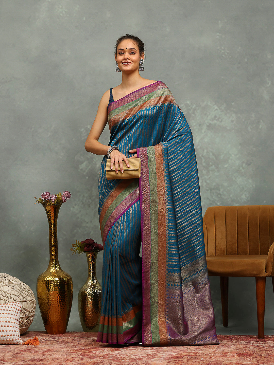 Wovn Border Art Silk Saree