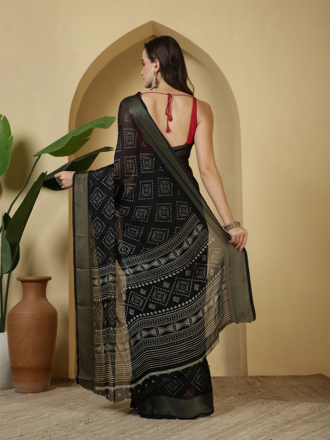 Digital Printed Chiffon Saree