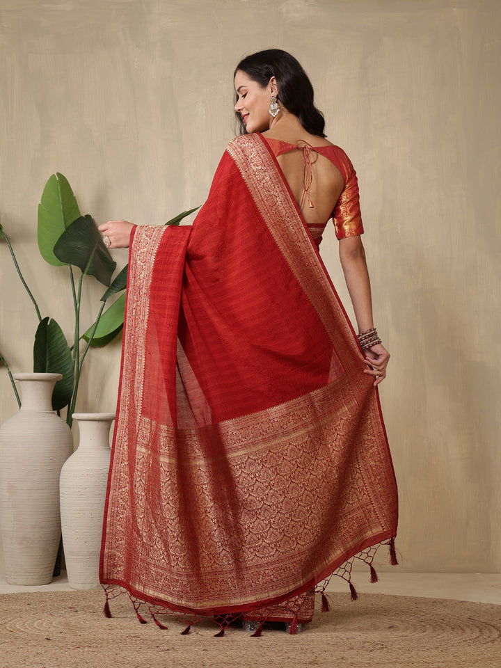 Woven Design Tussar Silk Saree