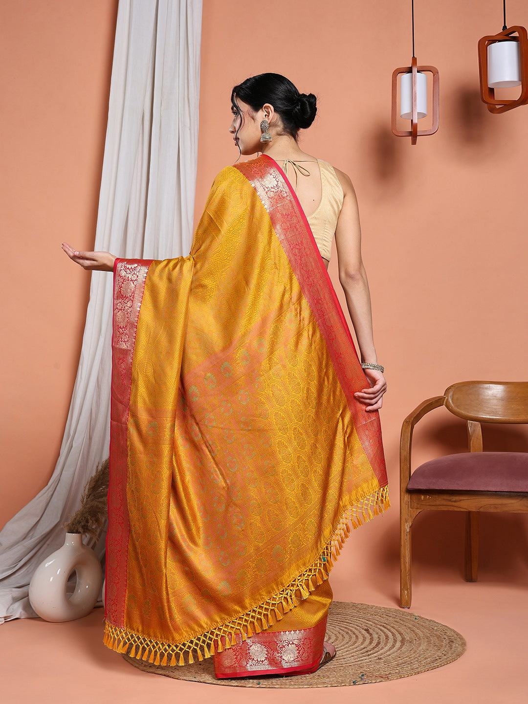 Woven Design Art Silk Lake Blue Saree