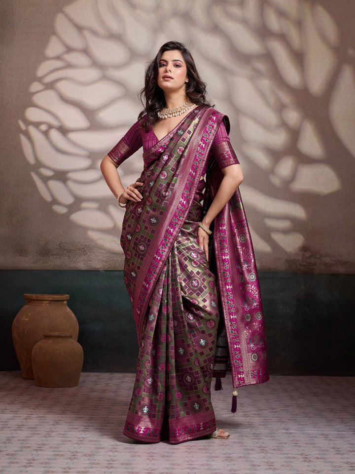 Woven Design Banarasi Silk Saree