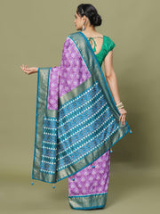 Patola Printed Art Silk Woven Saree