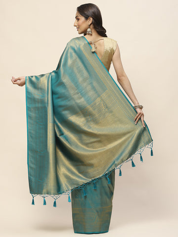 Zari Jaal Woven Handloom Saree