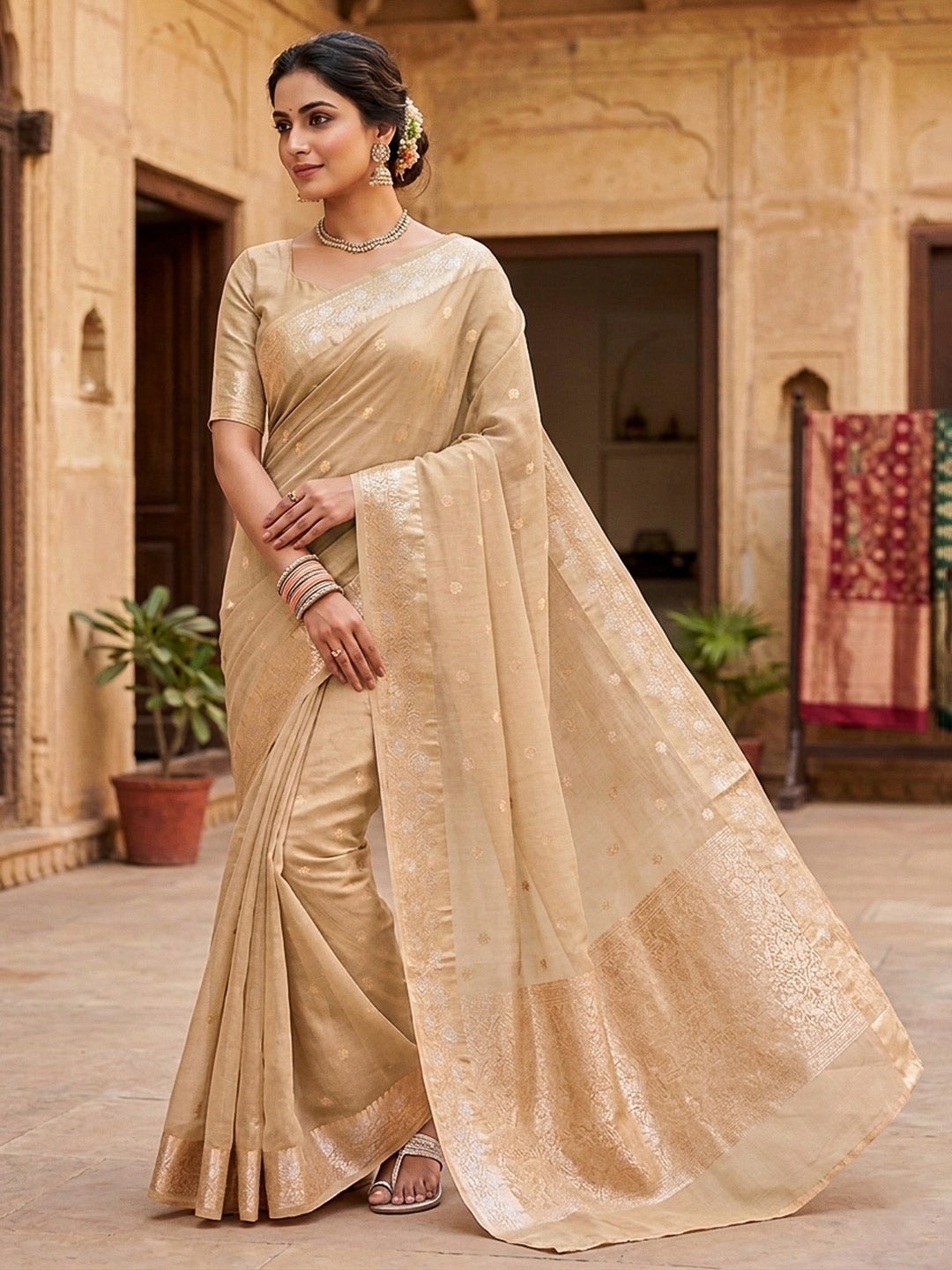 Zari Woven Art Silk Saree