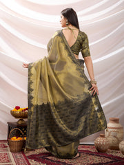 Gota Art Silk Woven Saree