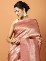 Zari Jaal Banarasi Woven Saree