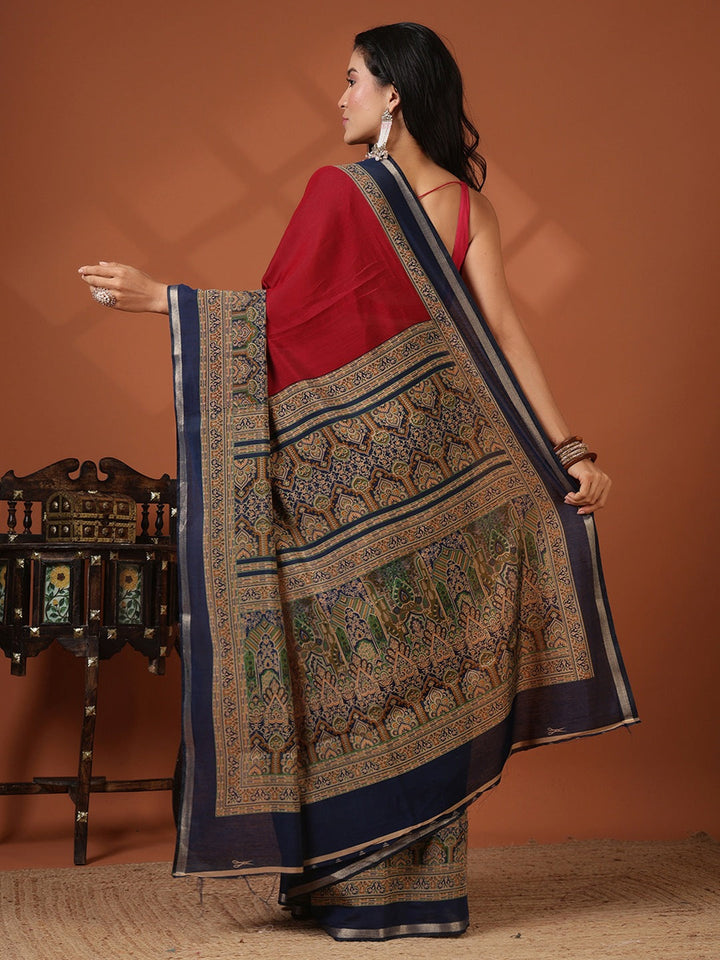 Printed Art Silk Saree