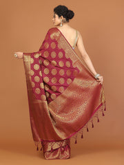 Zari Border Woven Art Silk Saree