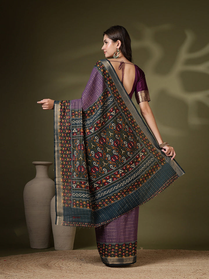 Digital Printed Art Silk Saree