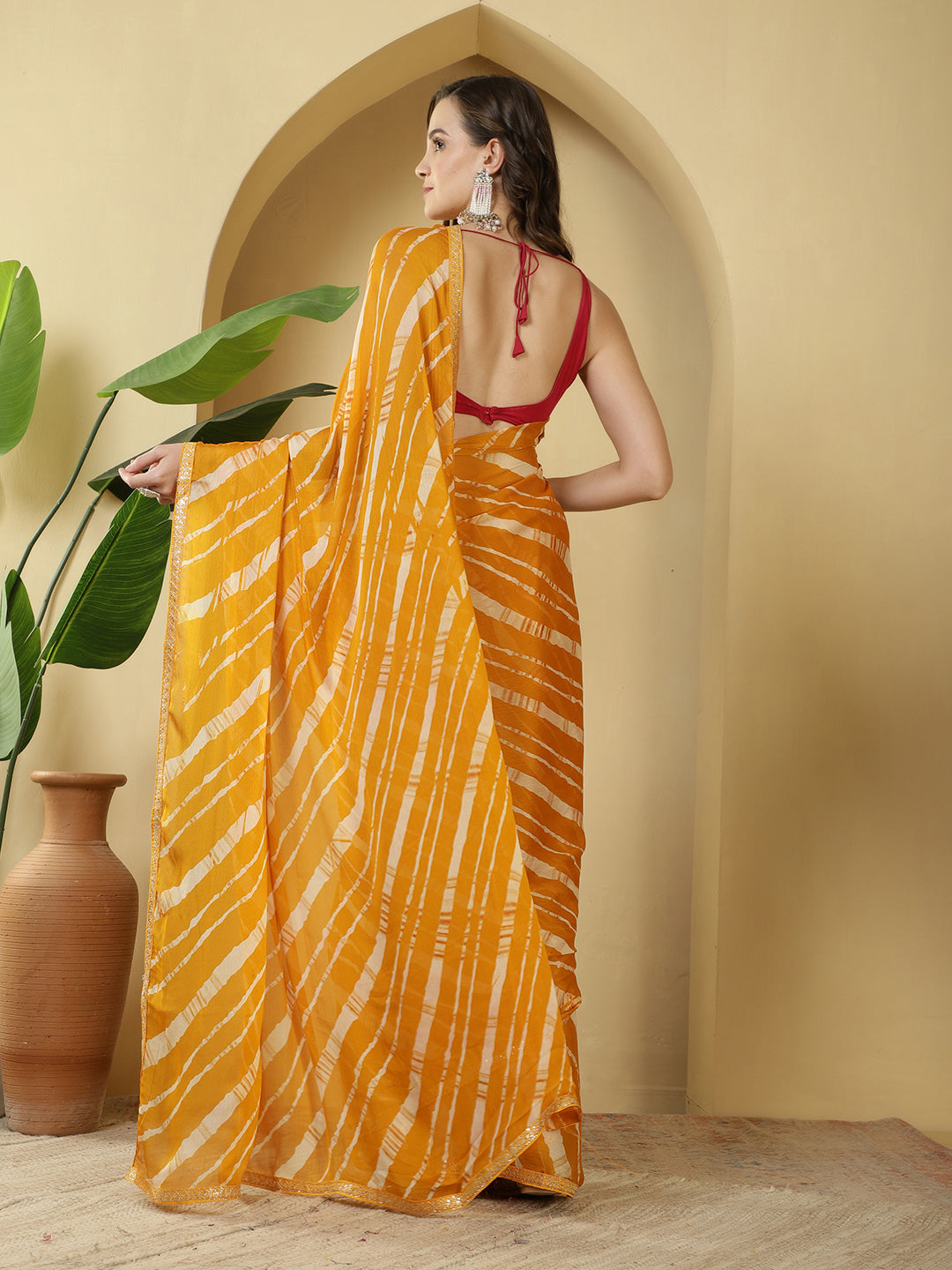 Digital Printed Chiffon Saree