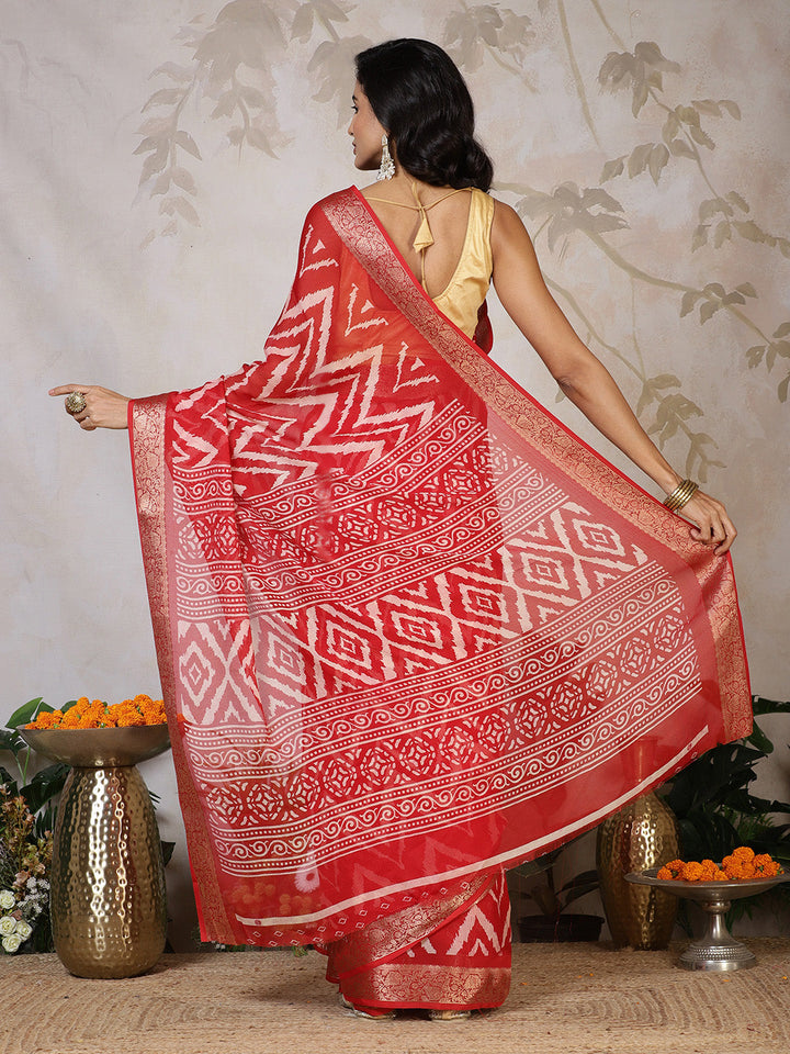 Digital Printed Georgette Saree