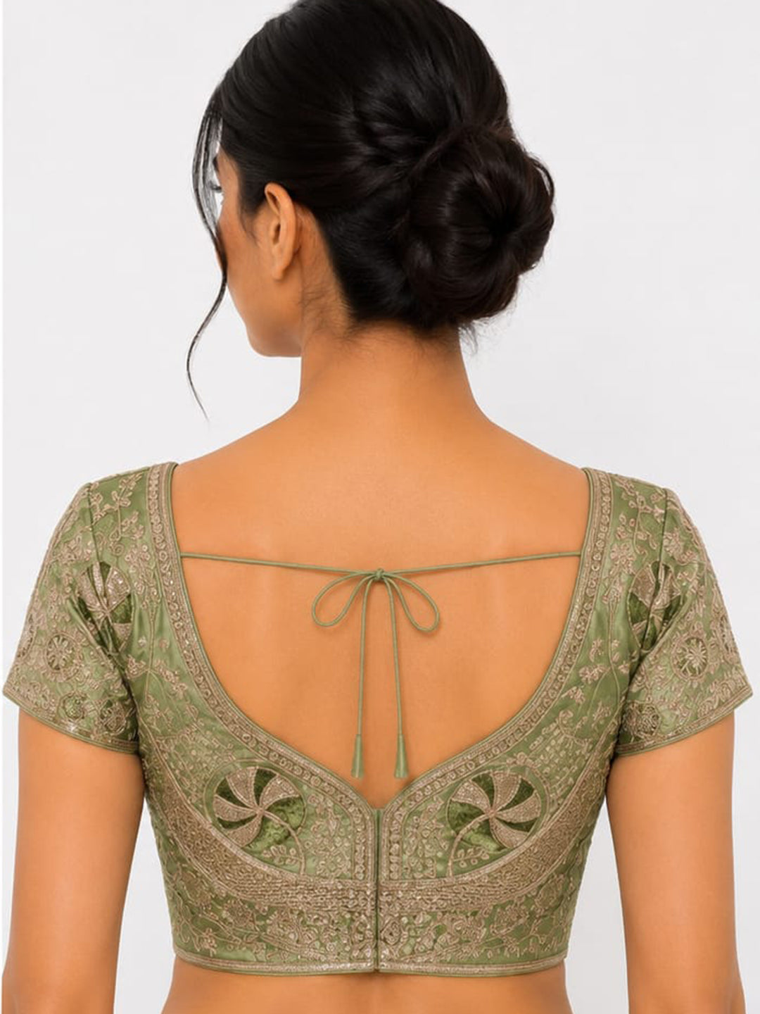 Premium Pista Embroidery Viscose Blouse Piece