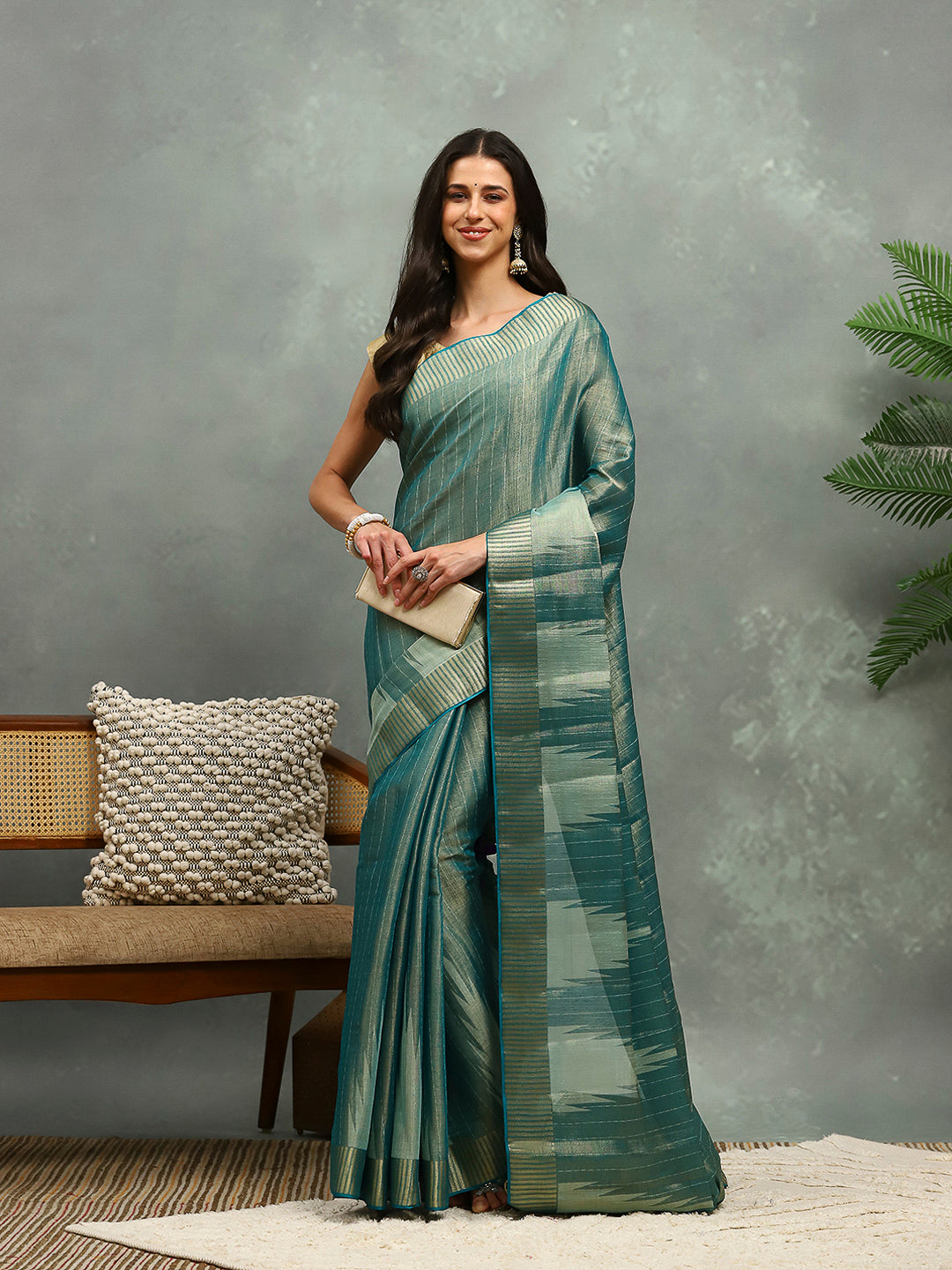 Zaari Border Art Silk Saree