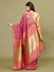 Zari Border Woven Handloom Saree