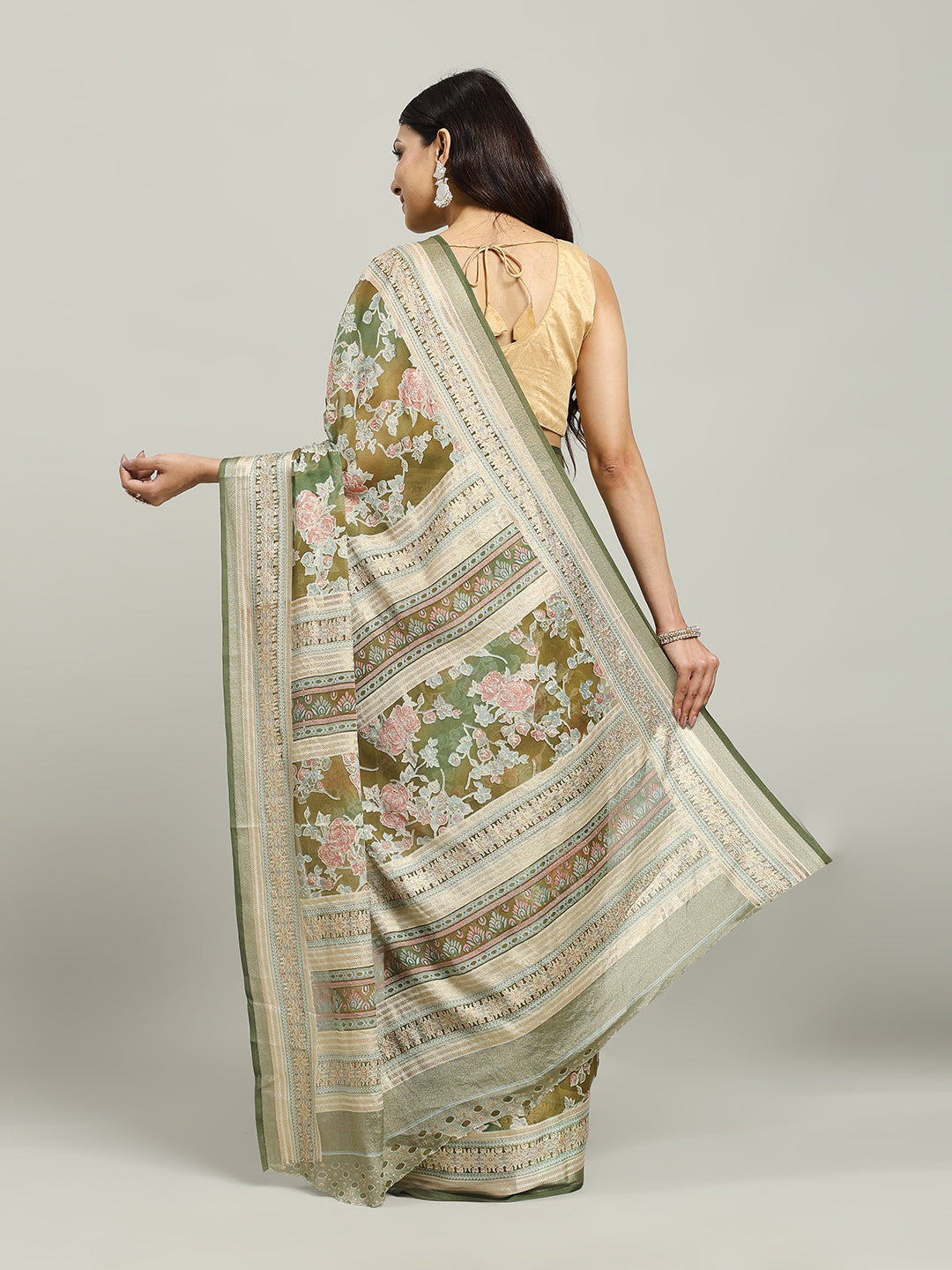 Digital Printed Georgette Saree