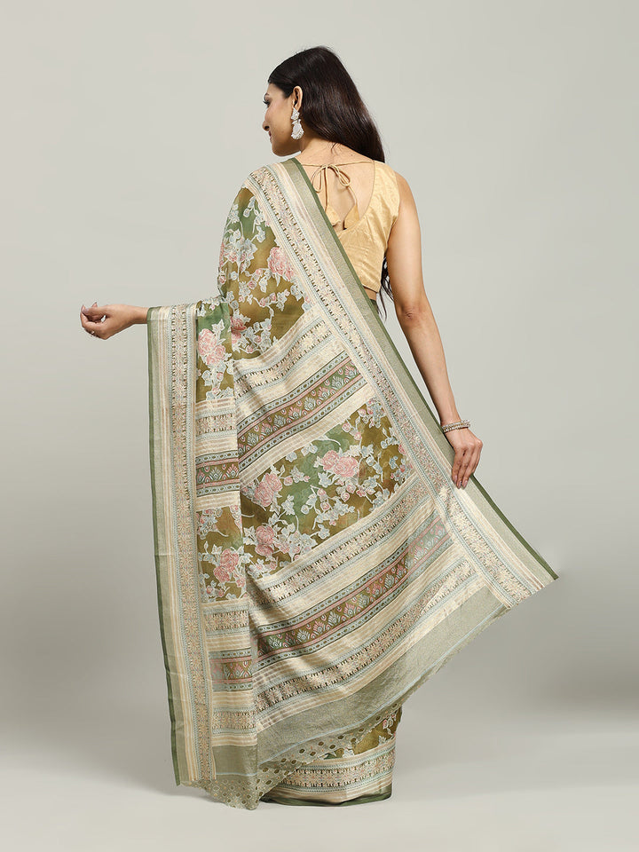 Digital Printed Georgette Saree
