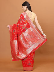 Stone Embroidery Banarasi Woven Saree