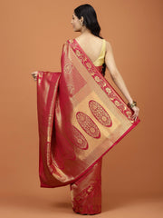 Zari Jaal Woven Art Silk Saree