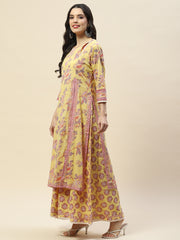 Printed Cotton Double Layer Kurta