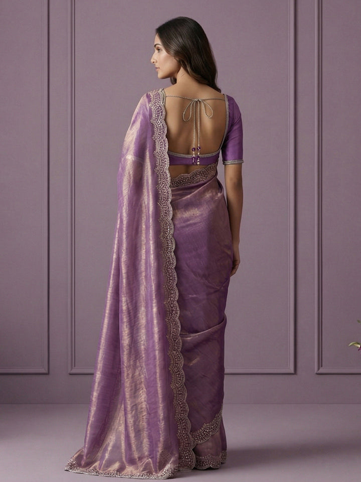 Embroidered Georgette Saree