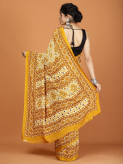 Digital Printed Crepe Woven Saree