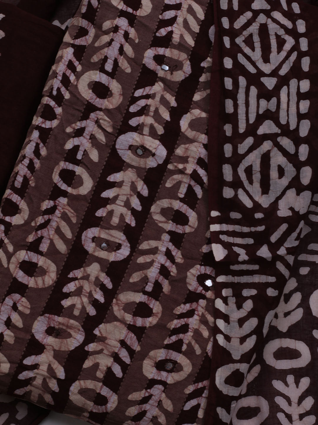 Printed Cotton Blend Unstitched Suit With Dupatta