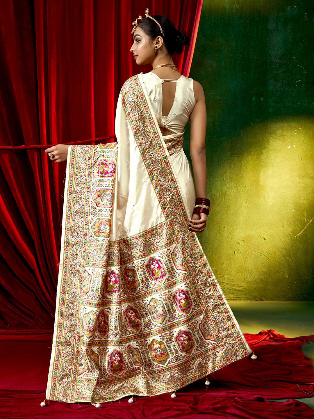 Zari Border Art Silk Saree
