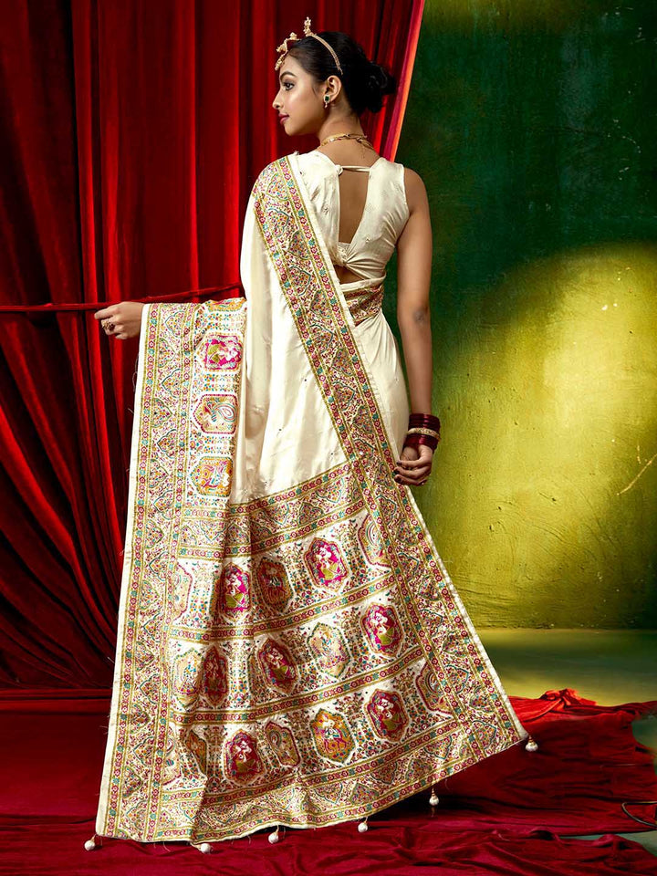 Zari Border Art Silk Saree