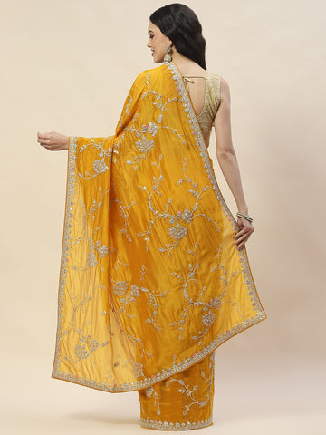 Sequence Embroidered Organza Saree