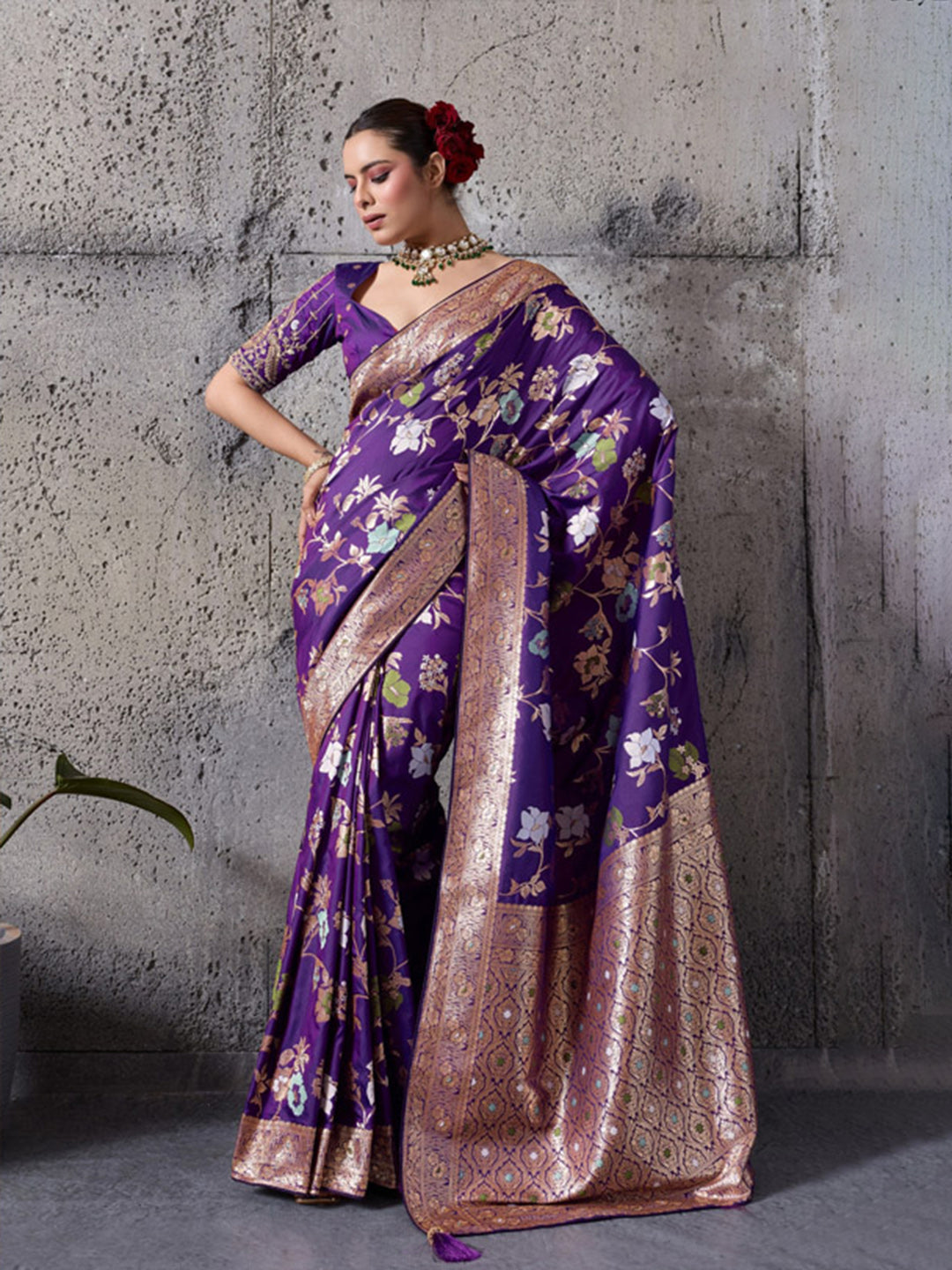 Woven Design Banarasi Silk Saree