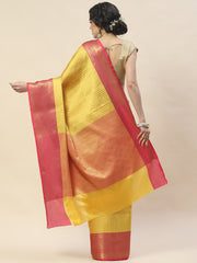 Zari Jaal Woven Cotton Saree