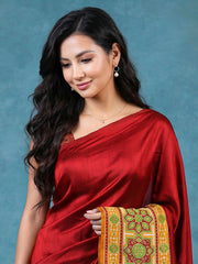 Printed Satin Saree