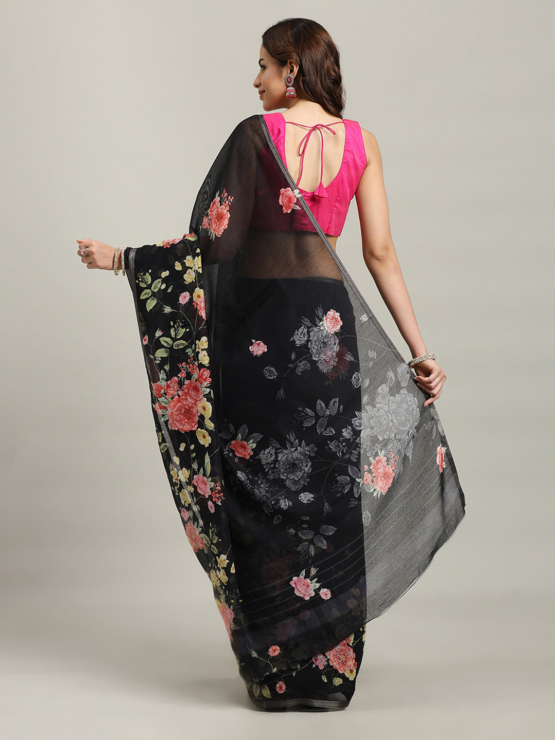 Maheshwari Printed Dola Cotton Saree