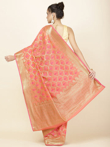 Zari Jaal Woven Cotton Saree