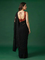 Embroidered Georgette Saree