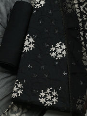 Printed Cotton Blend Unstitched Kurta With Pant & Dupatta