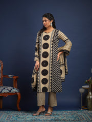 Printed Cotton Kurta With Pant & Dupatta