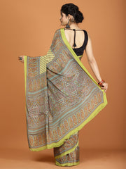 Digital Printed Crepe Woven Saree