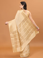 Zari Border Booti Woven Handloom Saree