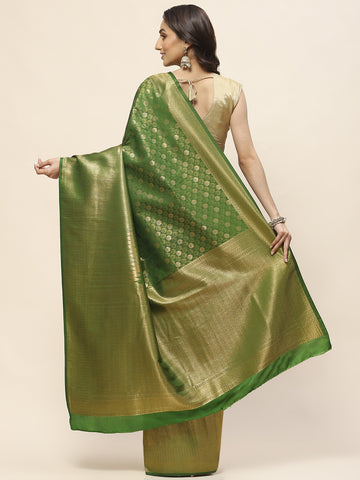 Brocade Zari Jaal Woven Handloom Saree