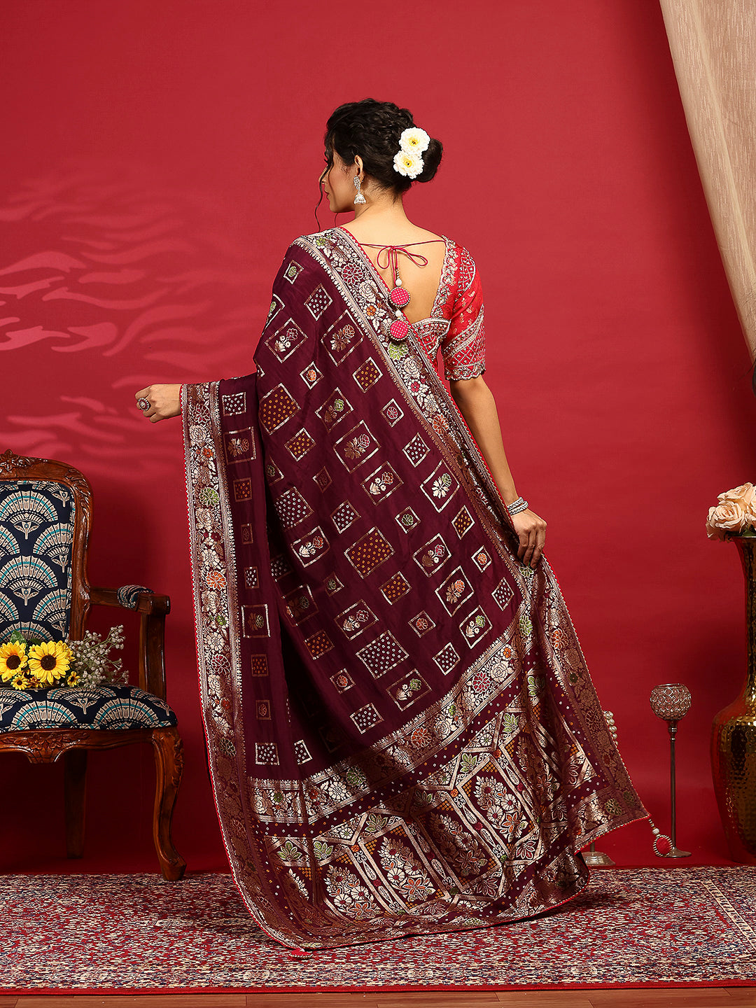 Embroidered Banarasi Saree