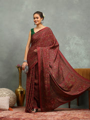 Digital Printed Crepe Saree