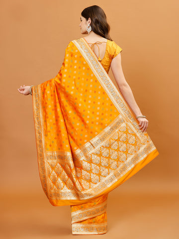 Zari Border Banarasi Woven Saree