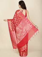 Zari Jaal Woven Cotton Saree