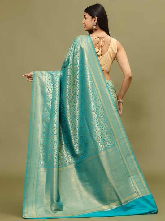 Zari Jaal Woven Handloom Saree