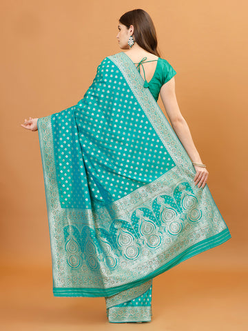 Zari Border Banarasi Woven Saree