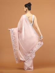 Stone Work Organza Saree