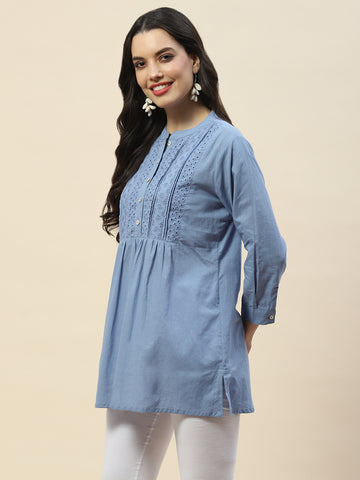 Printed Cotton Short Kurti